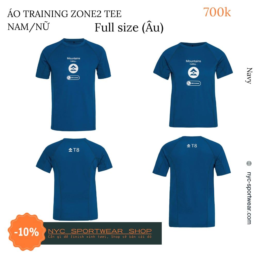 Áo tập T8 Zone2 Tee (Nam)