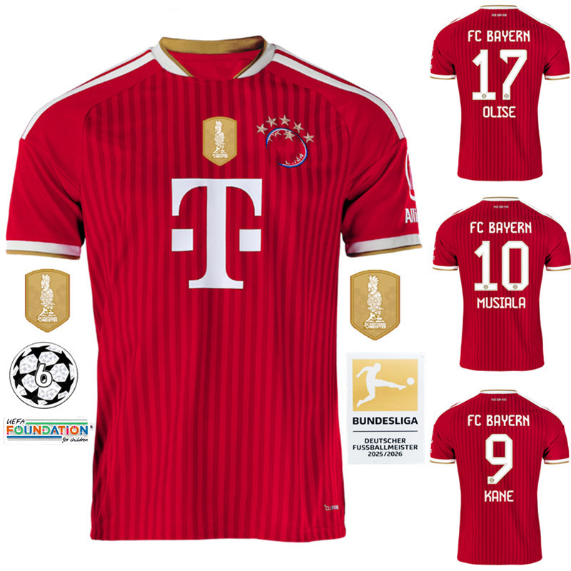 2026 / 27 Bayern Munich Home Fan Edition Áo thun bóng đá nam S-4XL
