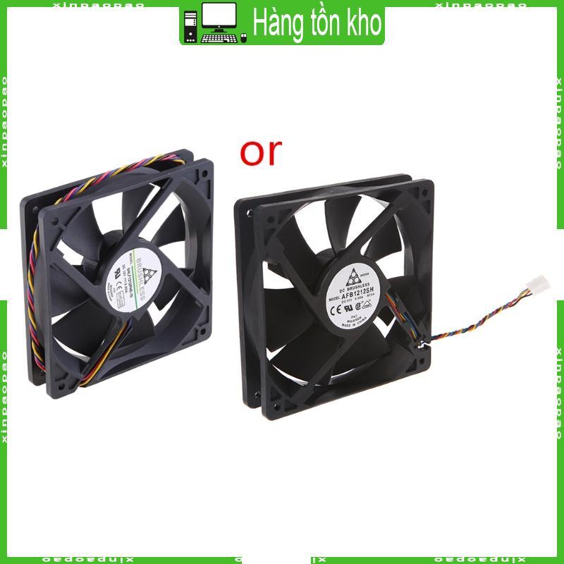 Quạt làm mát CPU chịu lực XI 12cm 12V 0 8A 120mm 12025 DC Brushless Quạt làm mát 4Pins 4400RPM Không