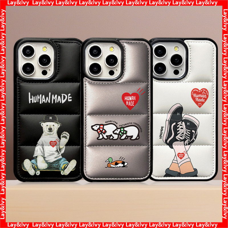 Street Classic HUMAN MADE Polar Bear Down Jacket Vỏ điện thoại Thích hợp cho iPhone 16PROMAX 16PLUS 
