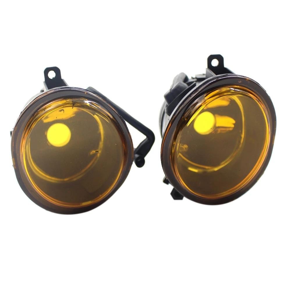 01-06 For-Bmw E46 For-Bmw E39 Cặp Ống Kính Màu Vàng Ốp Lưng Đèn Sương Mù Thay Thế