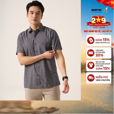 Áo Sơ mi nam cộc tay May 10 mã 010125030 AK391
