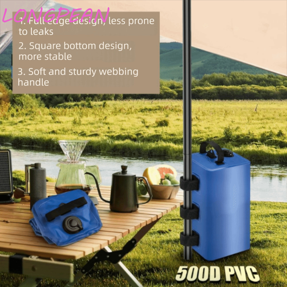 Túi Trọng Lượng Nước LONGPEAN, Di Động Có Tay Cầm Túi Nước Lều, Lều Cố Định Đổ Nước Làm Đầy Bền Lều 