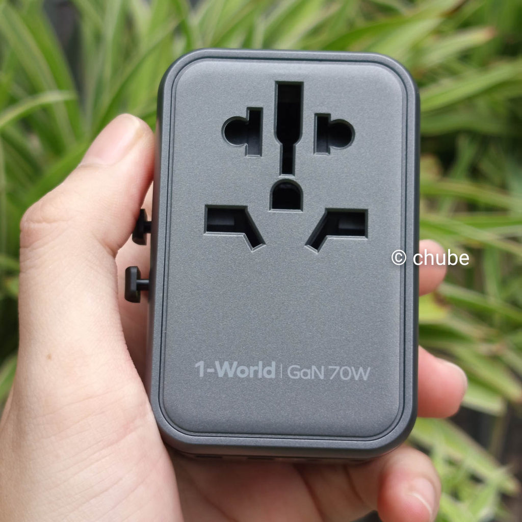 Bộ sạc du lịch 70W Momax UA8A GaN