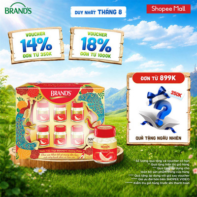 Hộp quà yến BRAND'S đường phèn (42ml x 6 lọ)