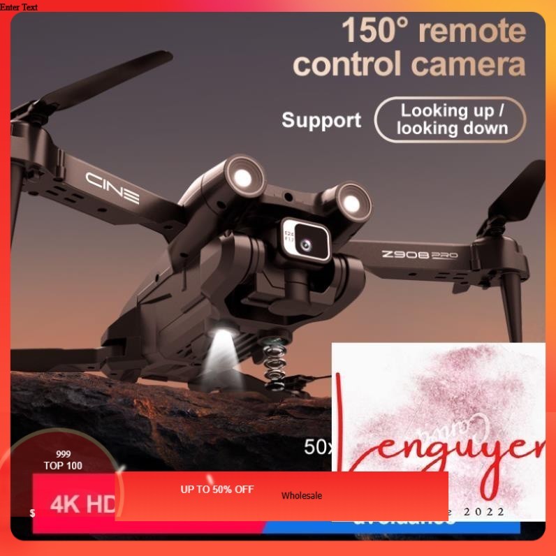⚡Flycam Z908 4K DRONE Quadcopter Flaycam Máy ảnh kép Luồng quang tránh chướng ngại vật Lấy nét tự độ