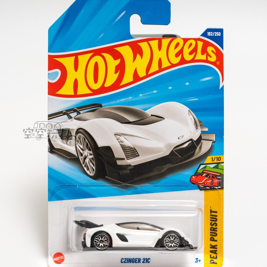 Hot Wheels 192 CZINGER 21C Màu trắng Hot Wheels Xe mô hình kim loại mô hình xe ô tô