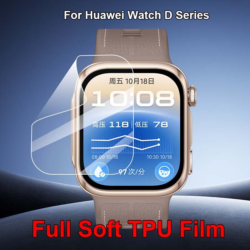 Tương thích với Huawei Watch D3 D2 D Health SmartWatch Ultra Slim HD Clear Soft TPU Film Bảo vệ màn 