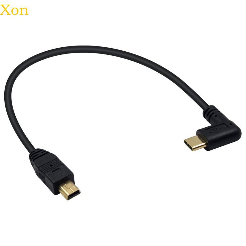 Cáp chuyển đổi Xon Mini USB sang Type C 90 độ USB 3 1 Type C sang MiniUSB