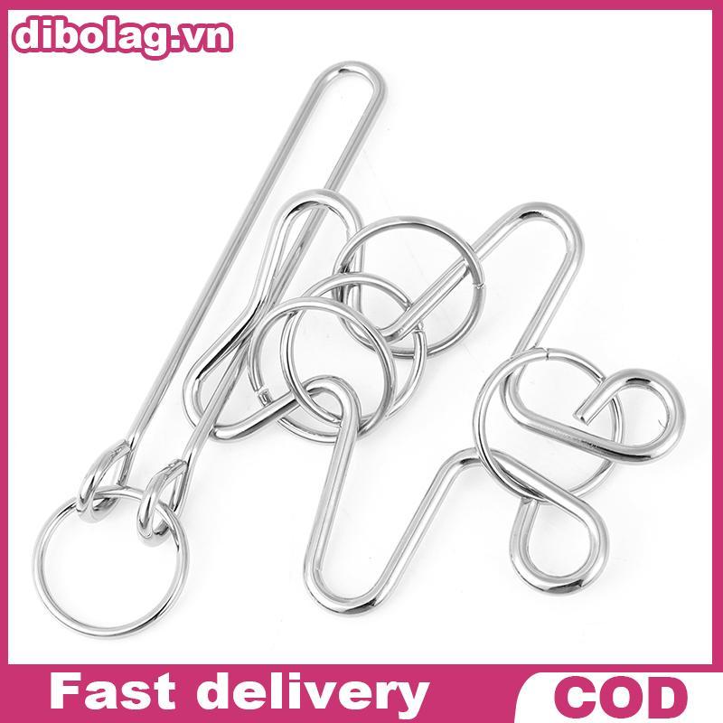 DIBO Calabash-shaped IQ Test Metal Wire Puzzle Brain Teaser Game dành cho người lớn Trẻ em.