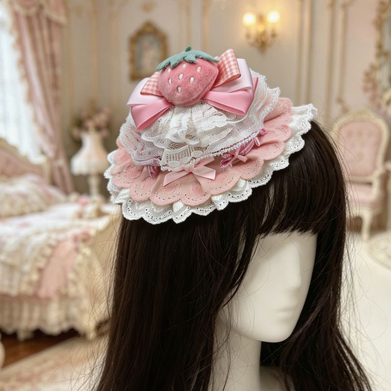 Hàng sẵn có ~ Phụ kiện lolita Mũ lolita Phụ kiện tóc Hỗ trợ mũ nhỏ Mũ đội đầu mạ vàng Thì thầm những