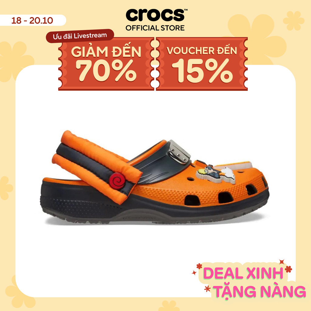 Giày Clog Trẻ Em Crocs Classic Naruto - Graphite - 209460-014