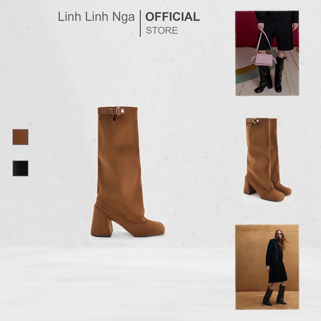 Bốt С&Κ Robbie Heeled Knee-High Boots - CK1-90360406 chính hãng đủ bill