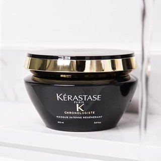  KERASTASE Mặt nạ dưỡng tóc phục hồi thời gian kim cương đen Dầu xả trứng cá muối 200mL 