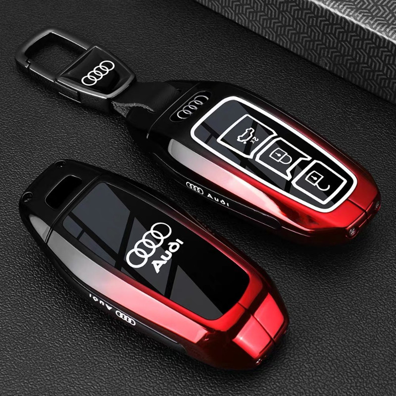 Móc khóa màu chuyển màu hợp kim Audi Car A5L Thích hợp cho 2025 A6L E-tron 25 Q6L Bảo vệ toàn diện V