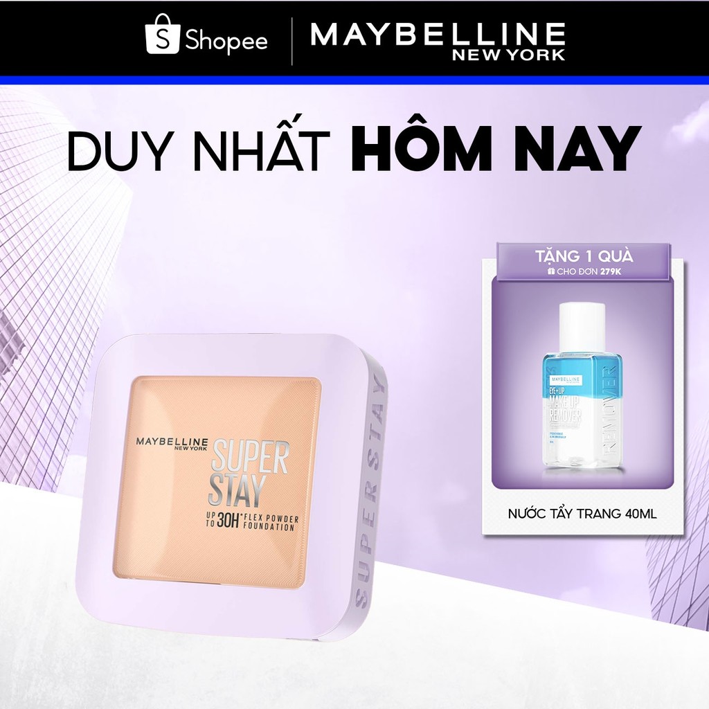 Phấn Phủ Nền Linh Hoạt SuperStay 30H Flex Powder Che Phủ Mịn Lâu Trôi Kiềm Dầu Maybelline New York 9G