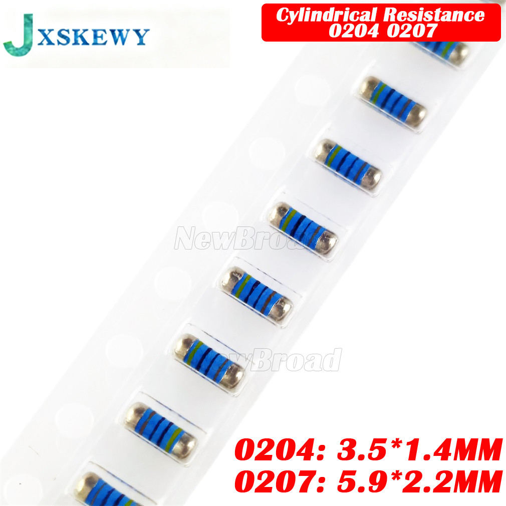 Bộ 50 Điện Trở SMD MELF 0204 0207 1R 1.5R 2R 10R 15R 47R 100R 330R 1K 2K 4.7K 10K 100K 150K 220K 820