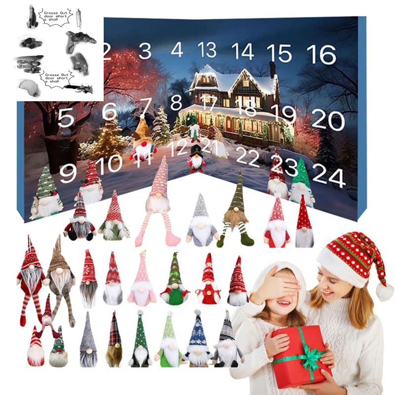 Lịch Gnome Giáng Sinh Với Sưu Tập Búp Bê Gnome Gnome Đồ Chơi Sang Trọng Gnome Lịch Đếm Ngược Cho Trẻ