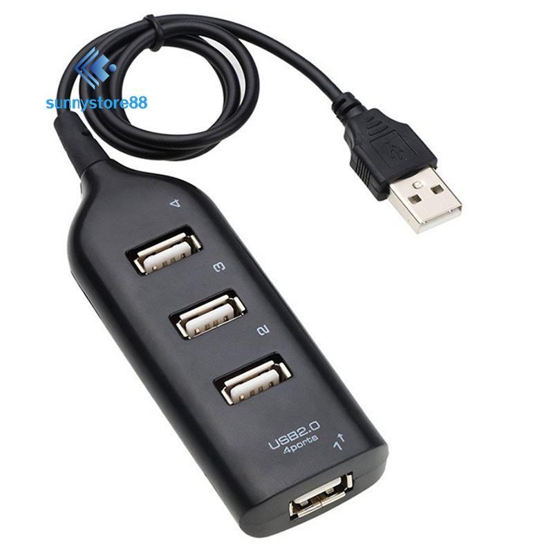 USB Hub 2.0 Đa USB Tốc Độ Cao Hub Splitter 4 Cổng USB Hub Adapter Cho Laptop Thu Phụ Kiện Máy Tính