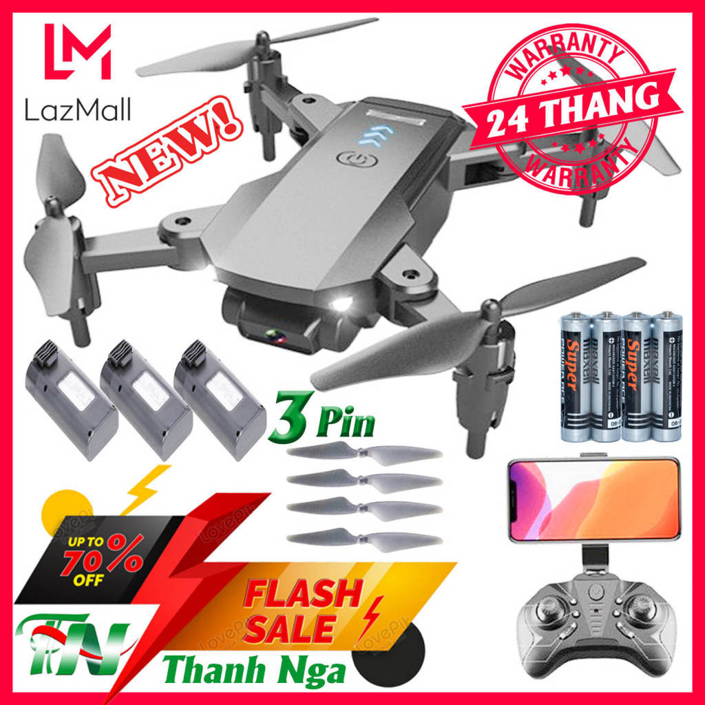 Flycam Drone V14 Pro Max Máy Bay Camera 4K Hot 2022 Điều Khiển Từ Xa 4 Cánh Chất Hơn Flycam Mini E58