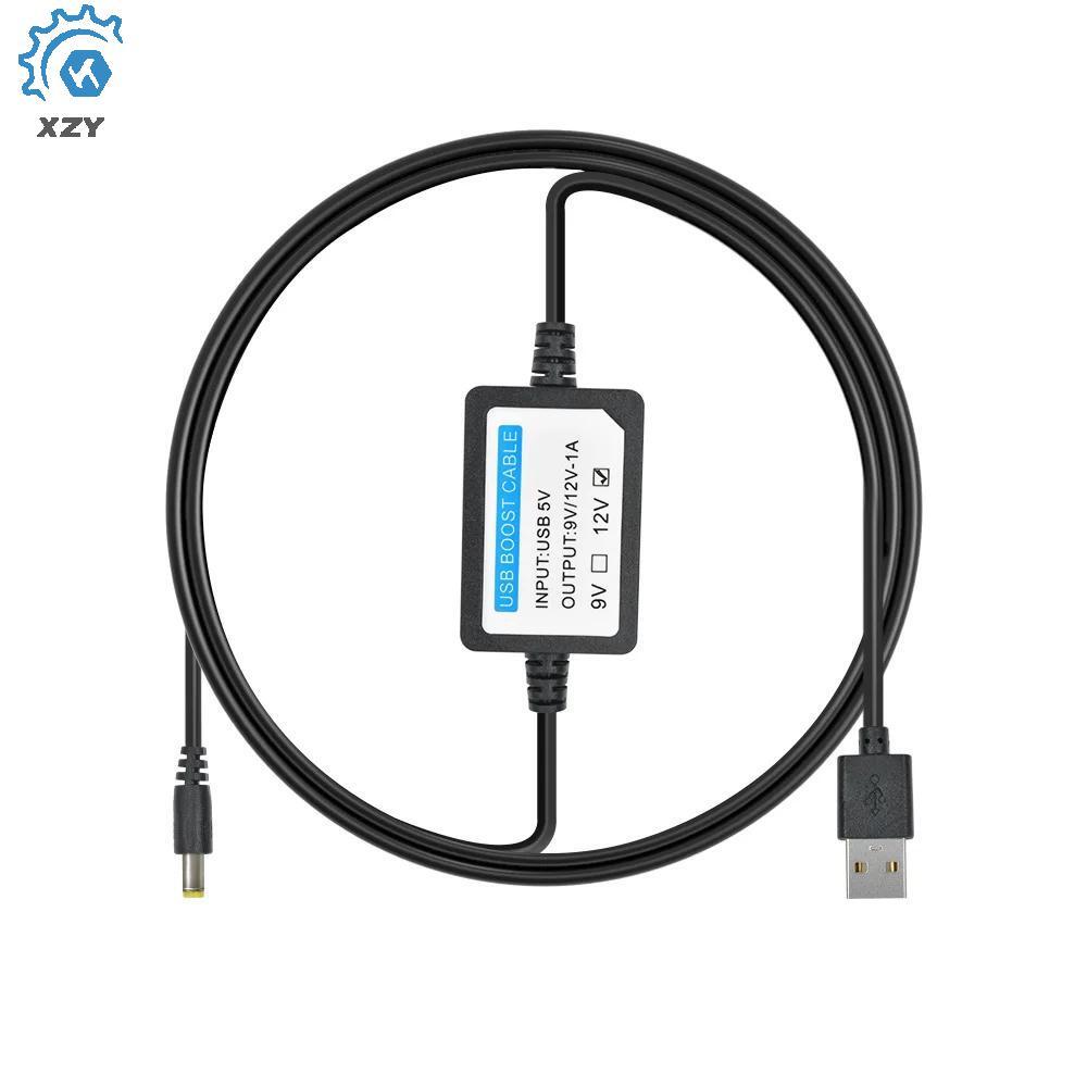 DC-DC 5V sang 9V 12V 1A Bước Lên USB Tăng Cường Cáp Chuyển Đổi Bộ Chuyển Đổi USB DC Dây Cắm Nguồn Đi