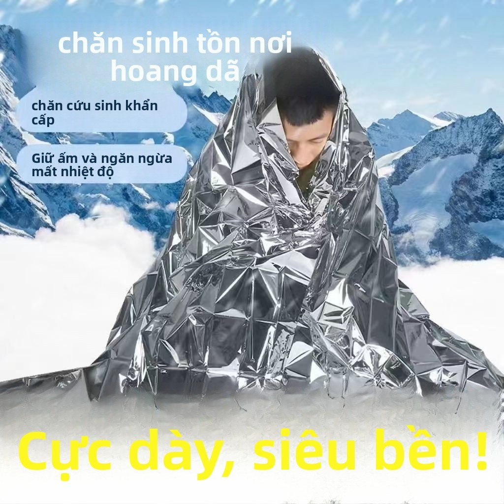 Áo phao đa chức năng và bộ dụng cụ khẩn cấp với chăn cứu hộ đa năng cho trường hợp sinh tồn D2FR