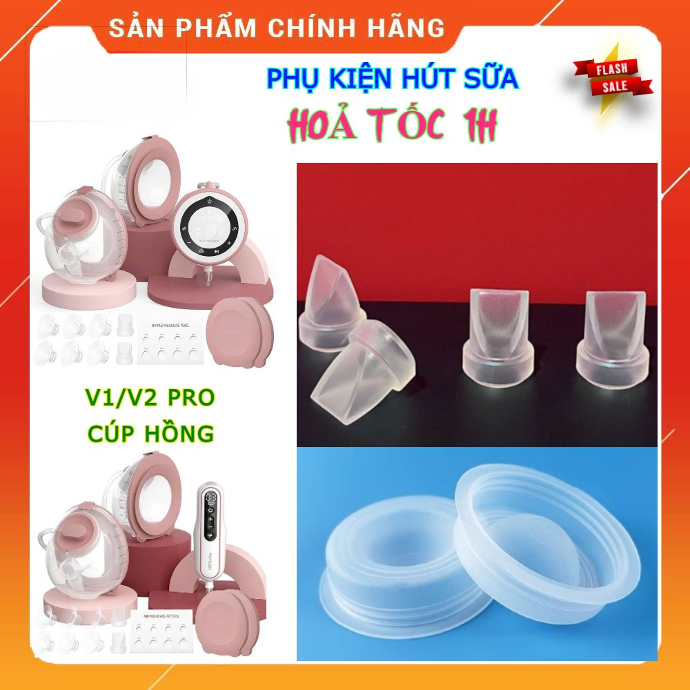 (HoảTốc1h) Van chân không màng hút sữa V1 Pro V2 Pro cúp hồng cúp trắng - Phụ kiện hút sữa cúp hồng 