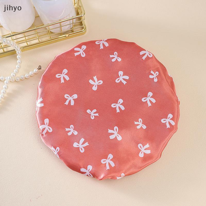 [jihyo] Mũ tắm chống nước Mũ tắm Co giãn 2 lớp