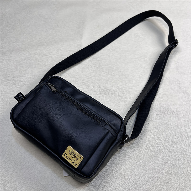 New men's shoulder bag, trendy and fashionable shoulder bag, casual crossbody bag, men's soft leathe