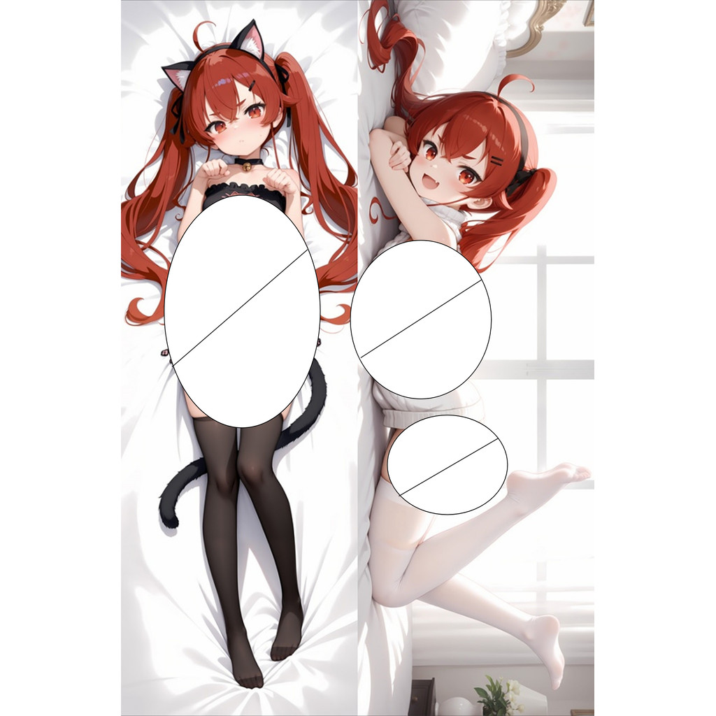 Mushoku Tensei Eris Boreas Greyrat Dakimakura Gối 2WT Hai Chiều Tricot Anime Mèo Cô Gái Hai Mặt Toàn