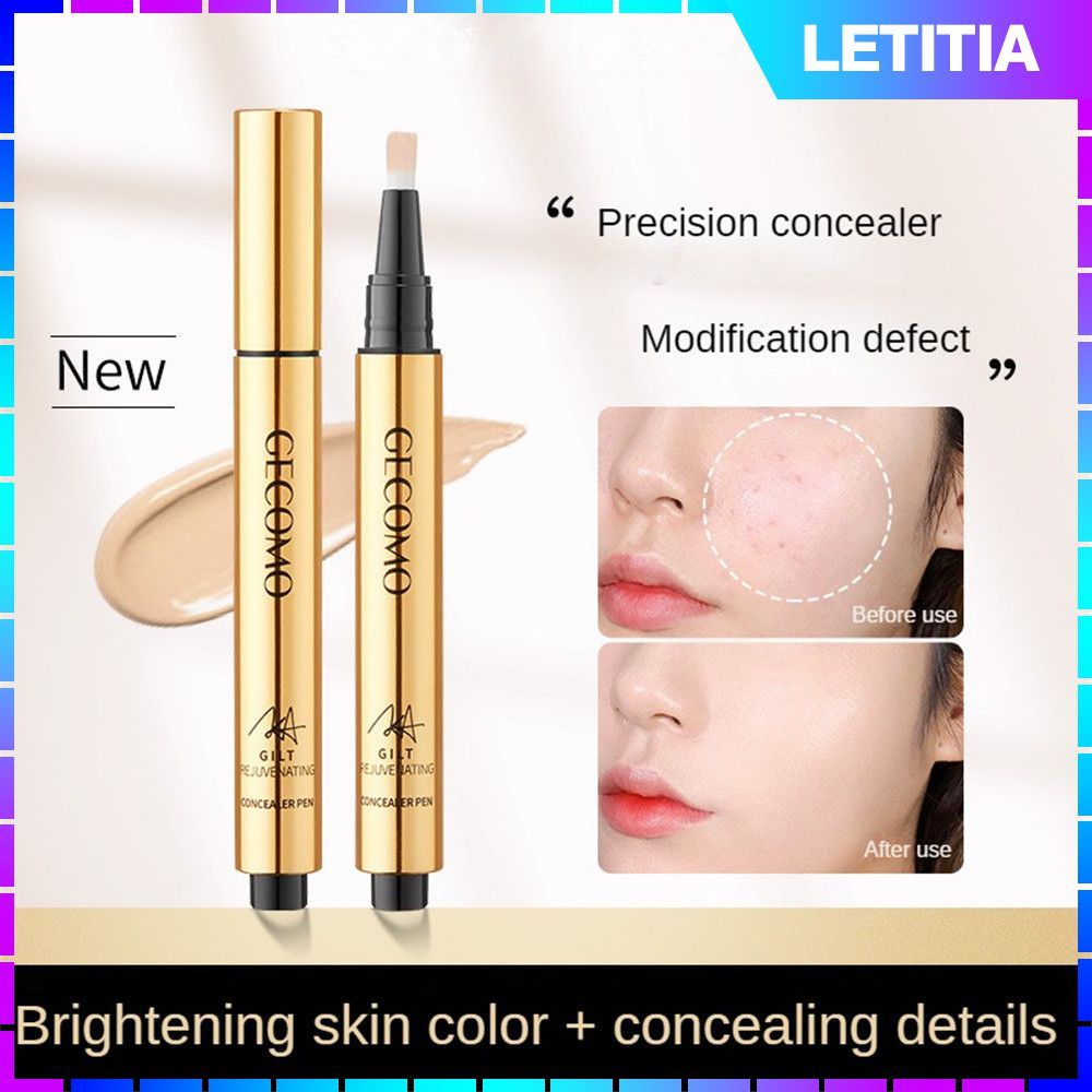 Kem che khuyết điểm GECOMO Color Concealer cho lỗ chân lông to, mỹ phẩm trang điểm mặt, cọ che khuyế