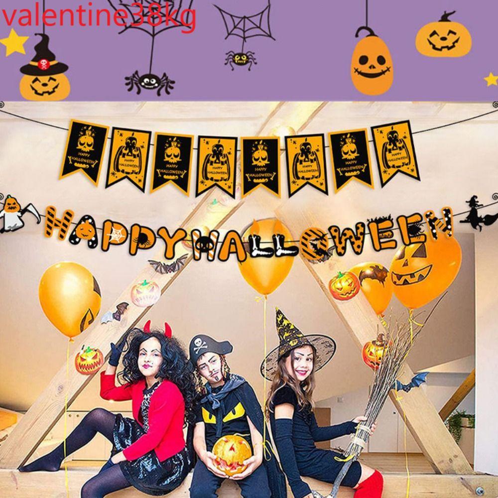 TAXON Halloween Skull Pulling Flag, Papper Eye / Ghost / Blood Halloween Treo Cờ, Halloween Treo Tra