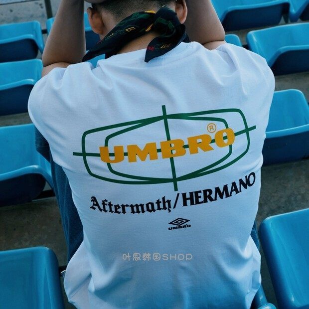Áo thun ngắn tay cổ tròn có sẵn Umbr X AFTERMATH Collaboration mùa hè