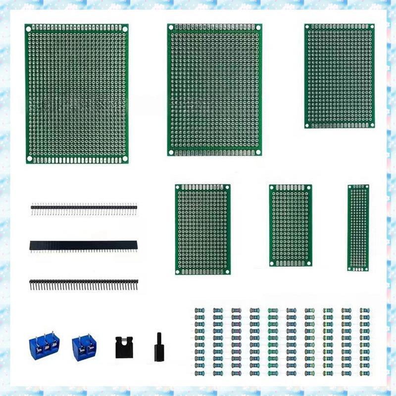 [R Q M U] Bộ 174 Bảng Mạch Hai Mặt 2x8 / 3x7 / 4 / 6 / 5x7 / 6x8 / 7x9 Cấu Hình Pin Một Tầng Kết Nối
