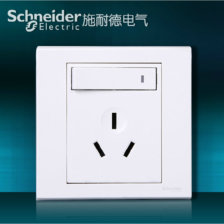 Ổ cắm công tắc Schneider chính hãng Ruyi Series 16A Máy điều hòa một lỗ ba lỗ có ổ cắm công tắc EV15