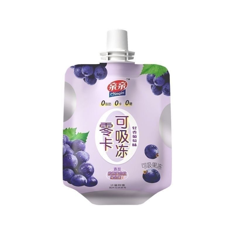 Thạch hút 0 đường 0 béo vị trái cây dâu, cam, nho, đồ ăn vặt ít calo thơm ngon bán chạy giao nhanh