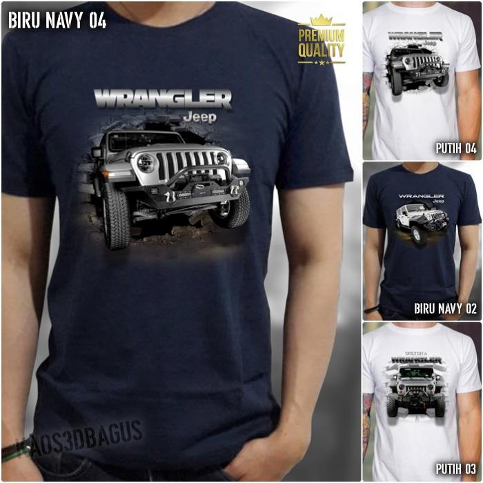 Jeep Wrangler Kaos Distro Áo thun Jeep Offroad Jeep Áo thun Cool Premium Offroad
