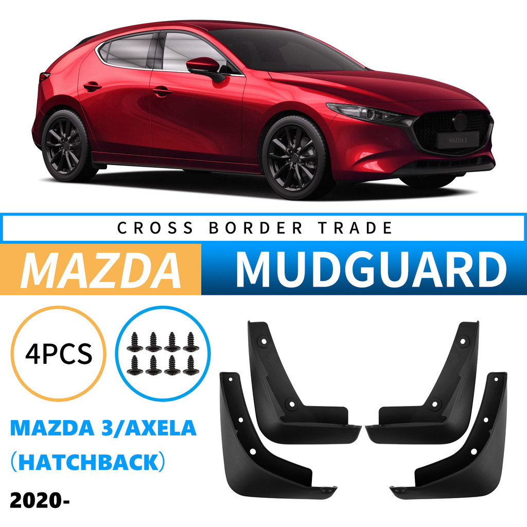 Chất Lượng Cao-Thích Hợp Cho Xe Mazda 3 Mazda 3 Axela 2020 Hai Phần Xe Chắn Bùn Bánh Xe Vòm Lót Chắn