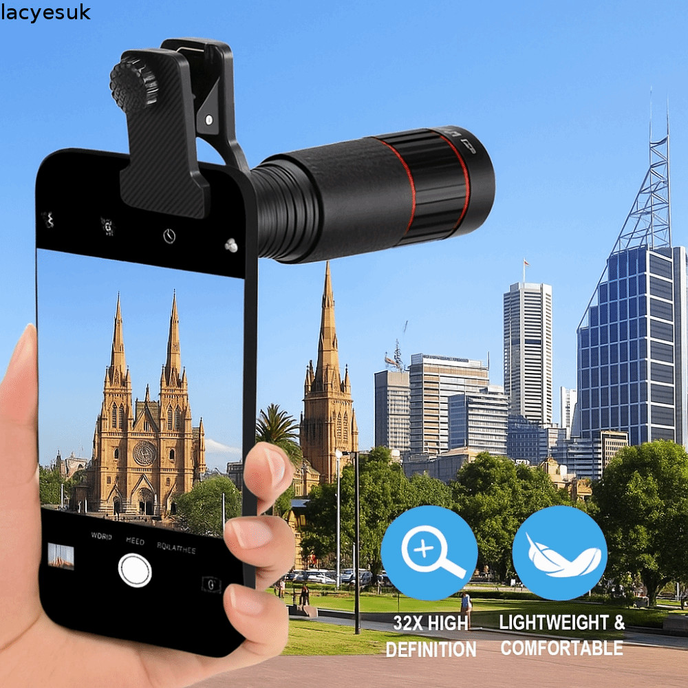 Ống kính điện thoại di động Zoom một mắt LACYESUK, Ống kính điện thoại di động quang học HD đa năng 