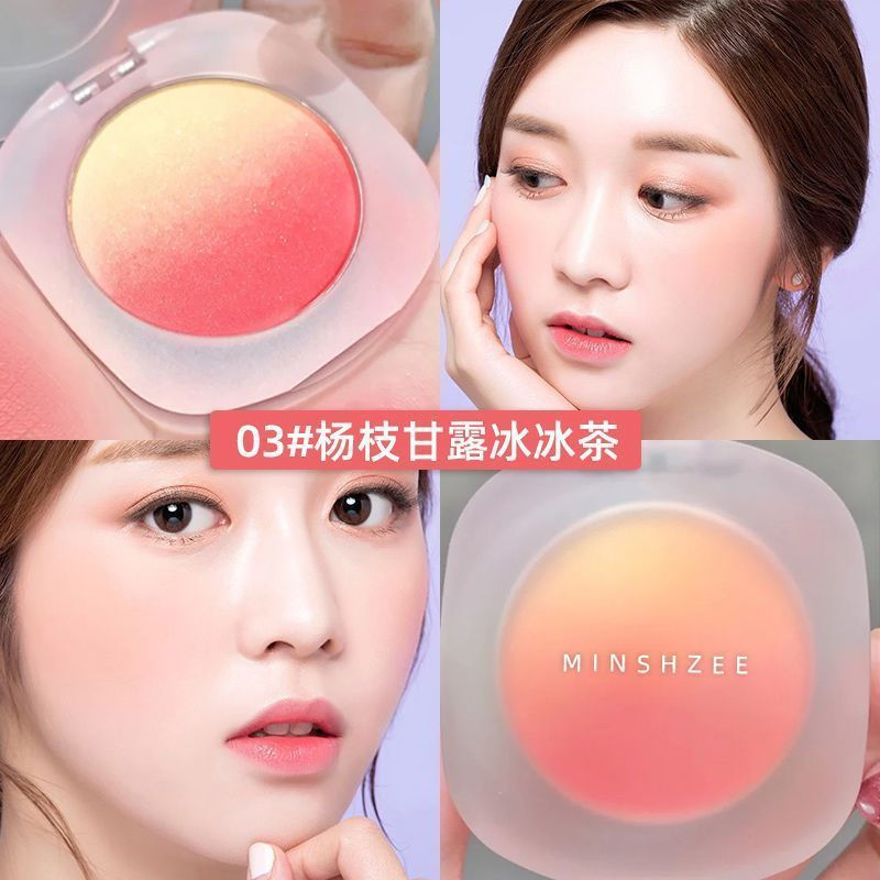 Begonia blush, sweat-proof, waterproof, shimmering peach pink palette, premium fine-grained, anti-fa