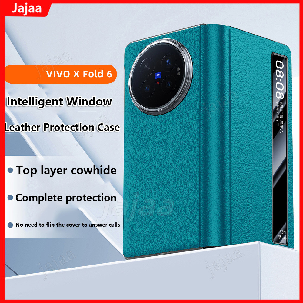 Ốp Da Lật Cho VIVO X Fold6 Fold 6 FOLD6 5G Từ Da Thông Minh Bảo Vệ Điện Thoại