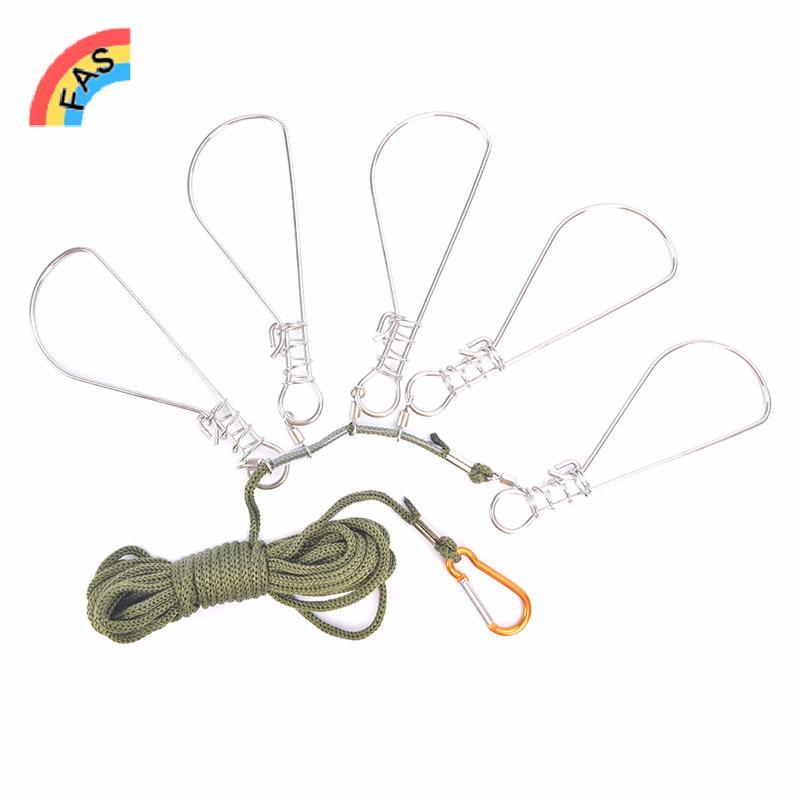 [FAS] Fishing Lo Bule Fishing Fishing Snaps Chain Stringer With Float Live Fish Lo Belt VN