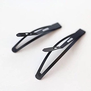 Combo 10 Kẹp Bật Đen Bằng Kim Loại Giữ Tóc Tốt Cho Nữ