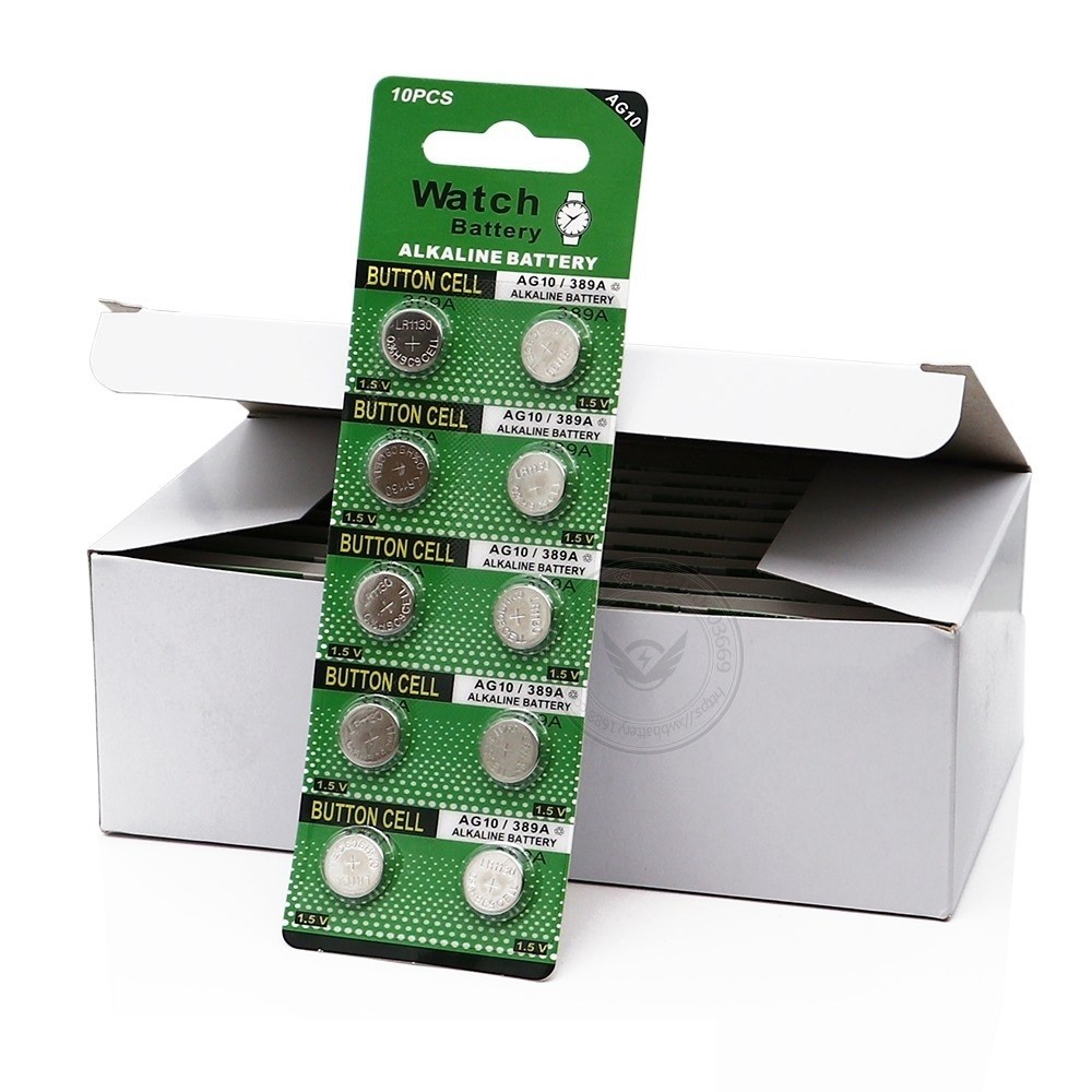 Pin Cúc Áo AG10 LR1130 LR54 SR1130 1.55V Alkaline