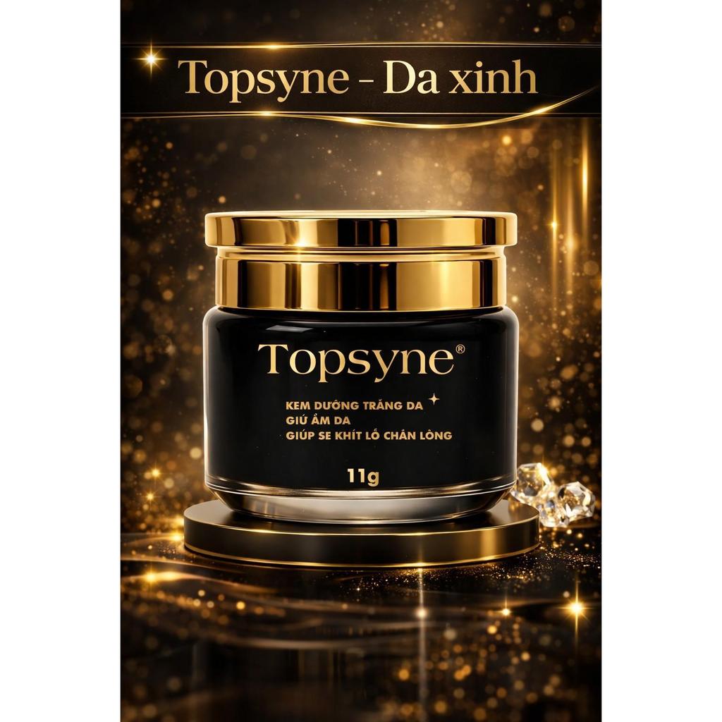 Kem Hỗ Trợ Dưỡng Trắng Da, Dưỡng Ẩm,Se Khít Chân Lông Topsyne 11g