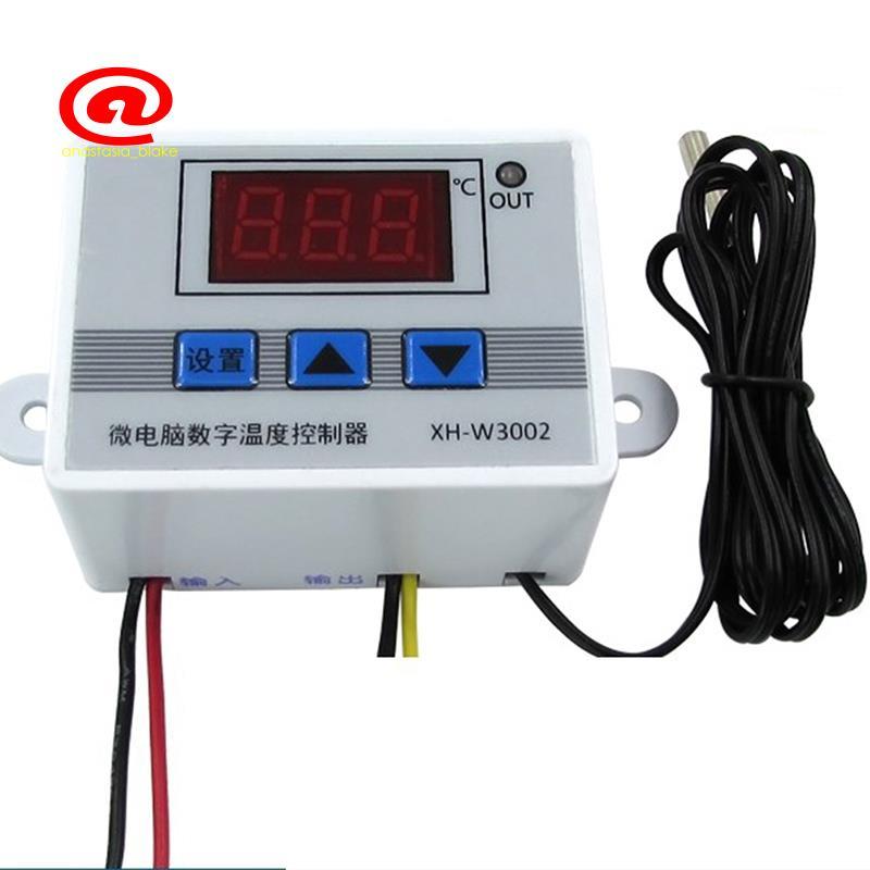 Bộ điều khiển nhiệt độ LED kỹ thuật số XH-W3002 220V Đầu dò công tắc điều khiển nhiệt độ 10A với cảm