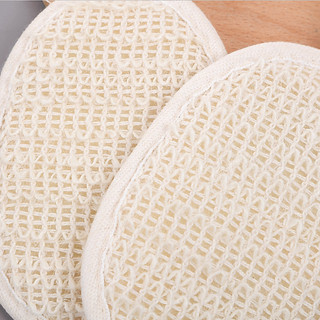 Miếng Pad Tẩy Tế Bào Chết Sợi Lanh Sisal Thiên Nhiên - Bông Tắm Sạch Sâu, Mịn Da