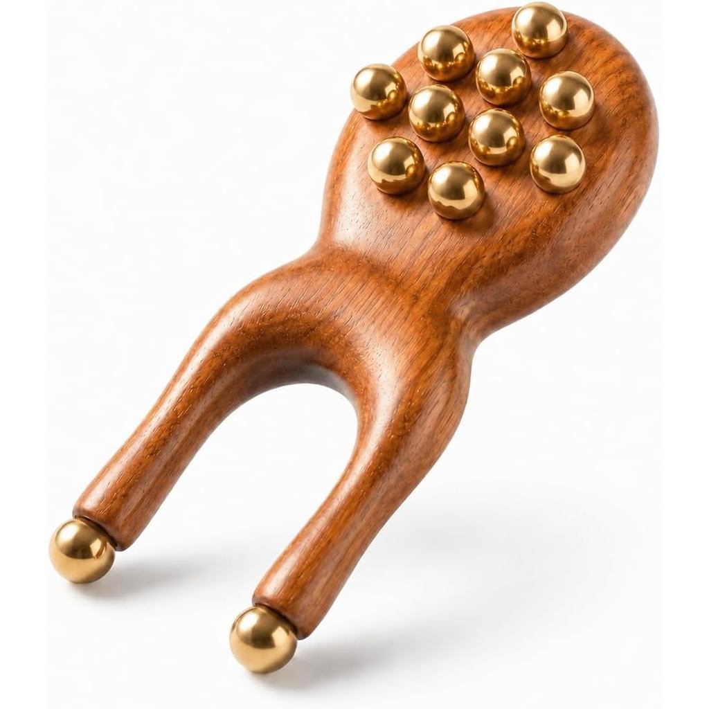 ScarabAcupressureTool, TMJReliefProductsJawMassageTool, WoodenPressurePointMassagerforFacialFasciaMa