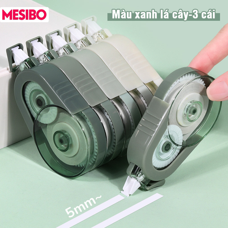 Bút xoá kéo pastel phong cách cho học sinh, xóa sạch nhanh và xóa mượt không lem, 5 cuộn xoá dài 100