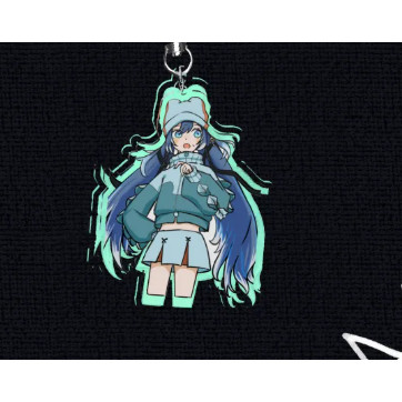 Wuthering Waves Iuno x Hatsune Miku Clear Acrylic Keychains 4cm x 5cm